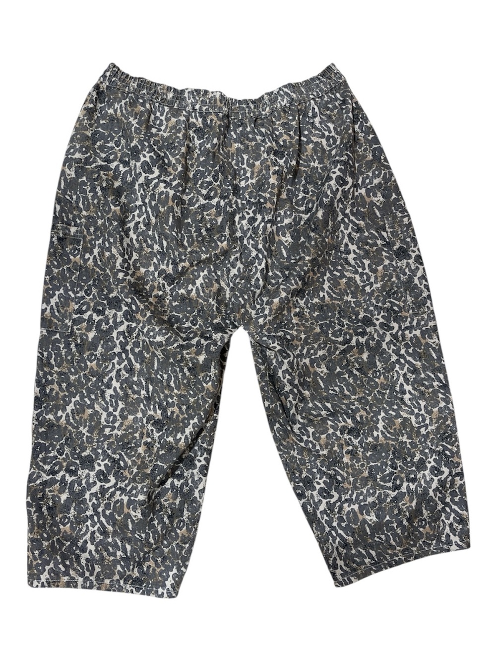 Claude Brown Leopard Print Elastic Waist Trouser Pants - Picture 4 of 10
